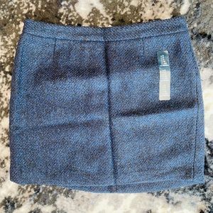 Gap mini skirt NWT Blue/black size 0